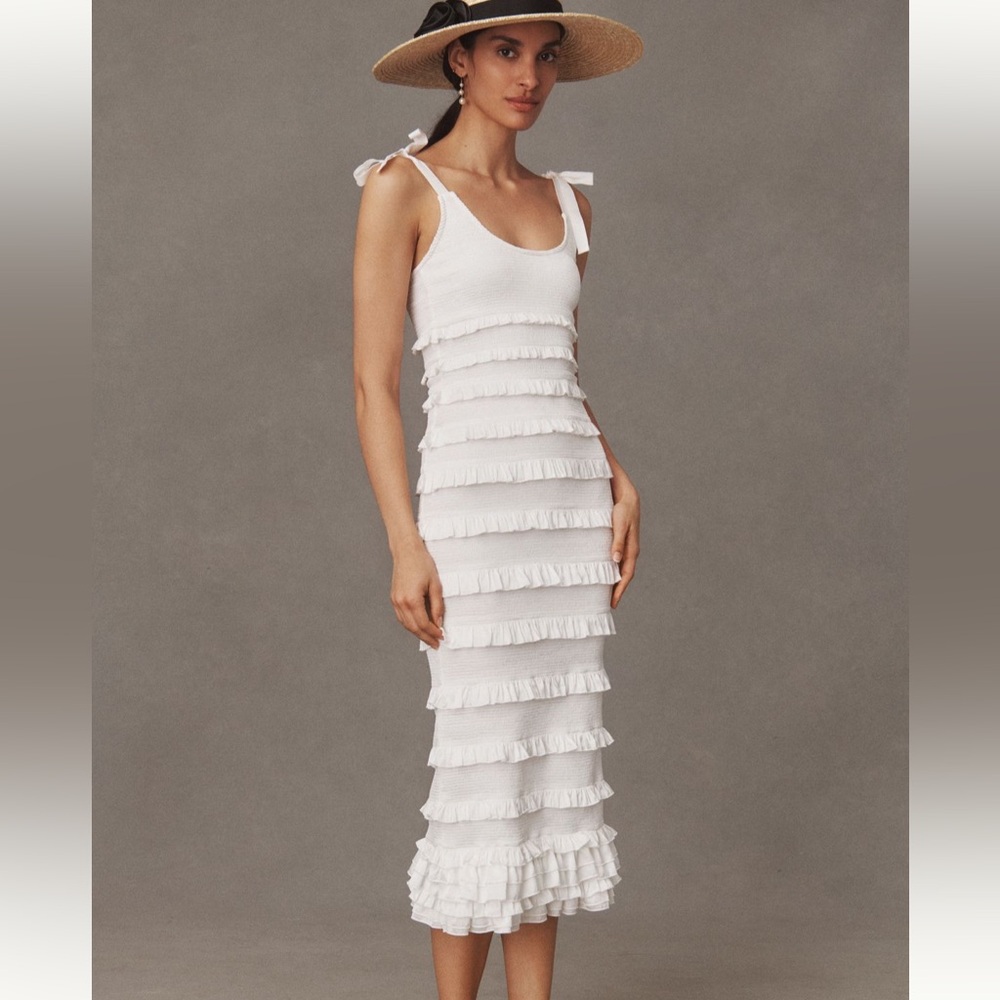V. Chapman White Lotus Midi Dress